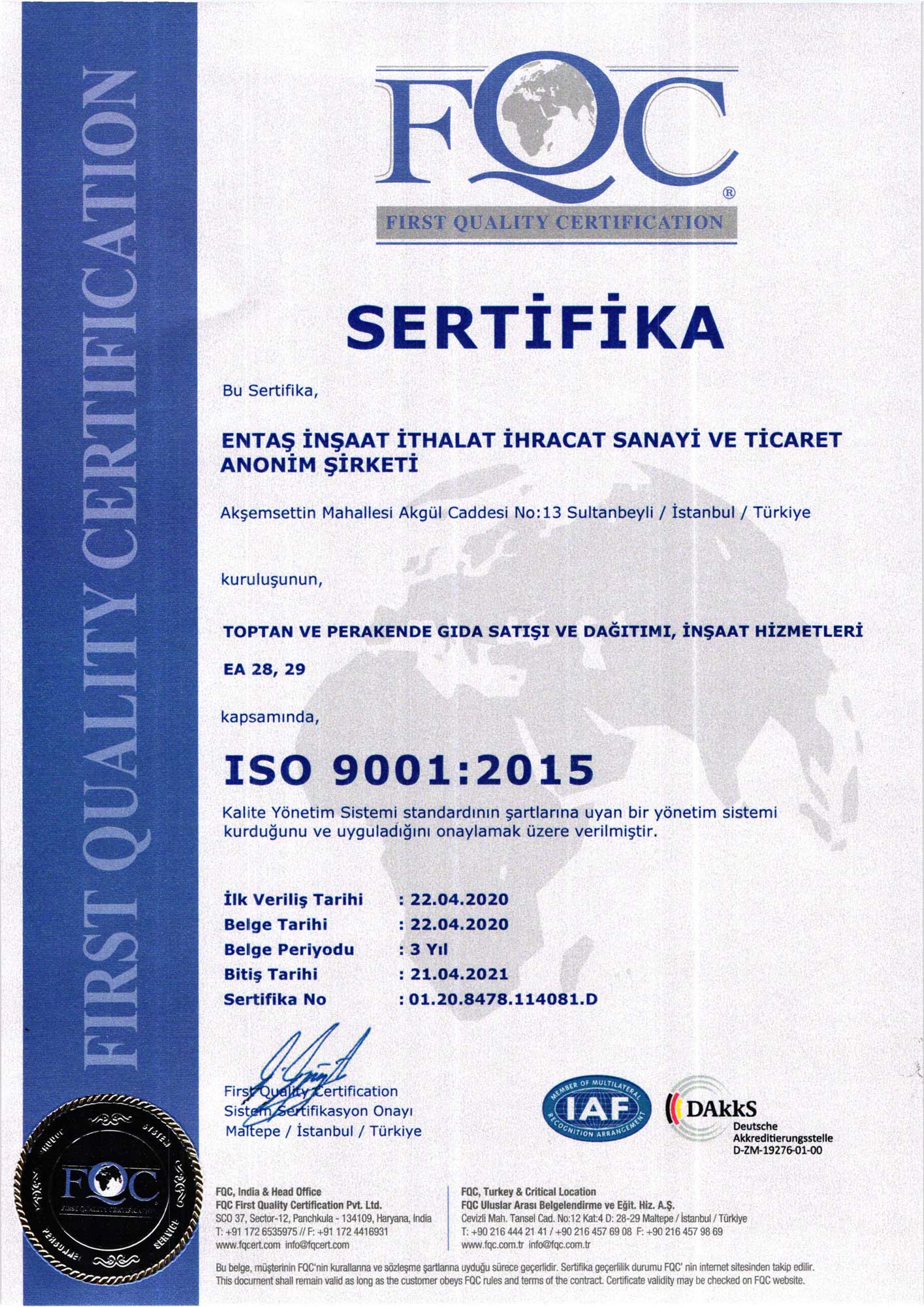 Entas_Sertifika_ISO_9001_2015